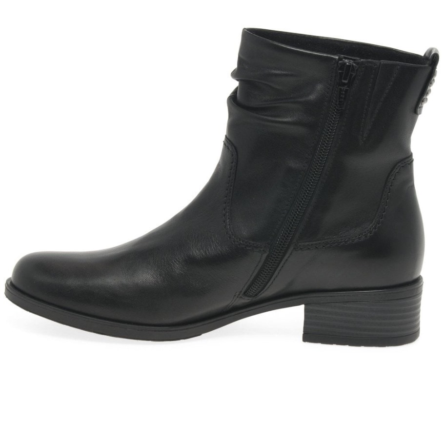 Gabor Suisse Black Mopsy Womens Ankle Boots