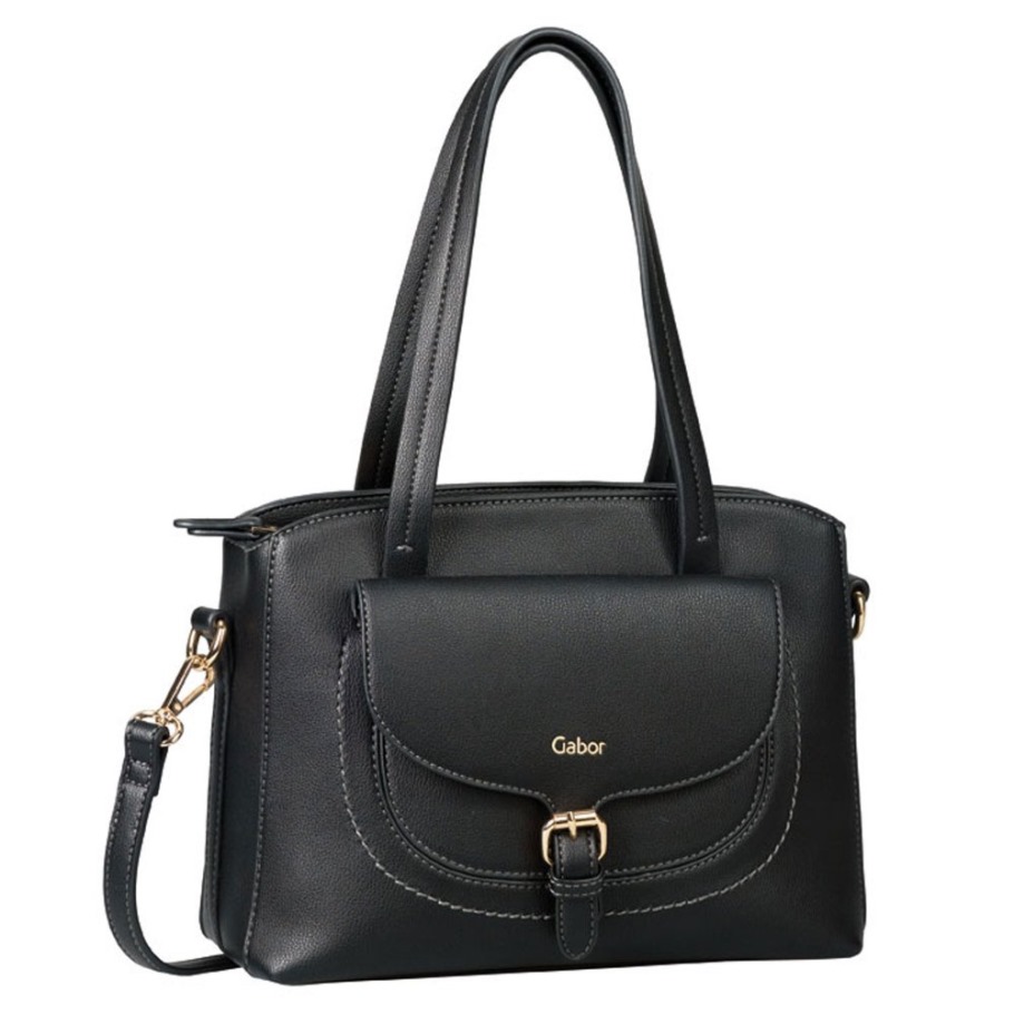 Gabor Suisse Black Print Maria Ladies Shoulder Bag