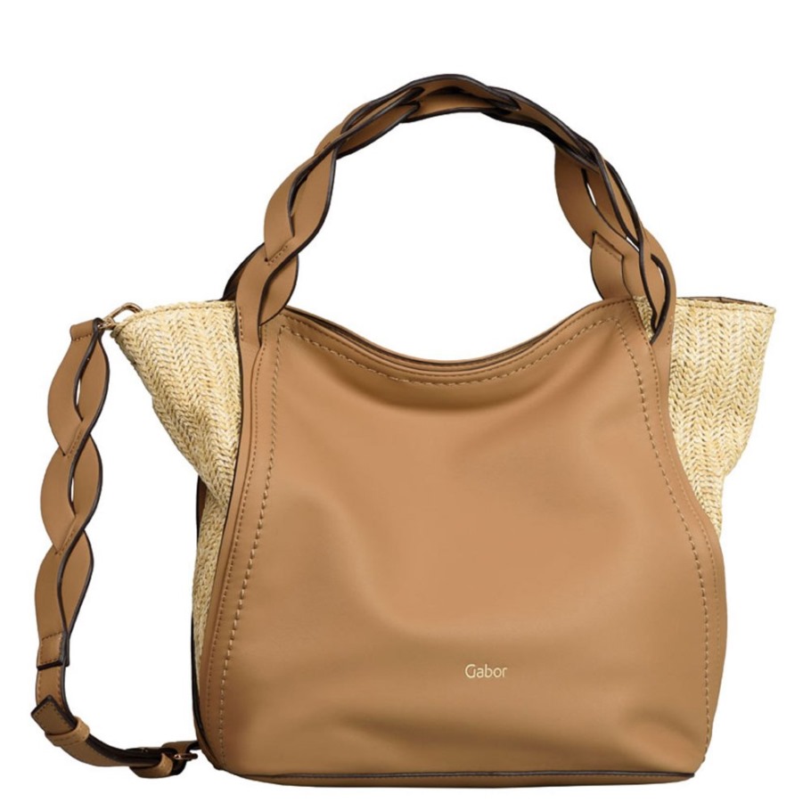 Gabor Suisse Carlotta Ladies Shoulder Bag Beige Tan
