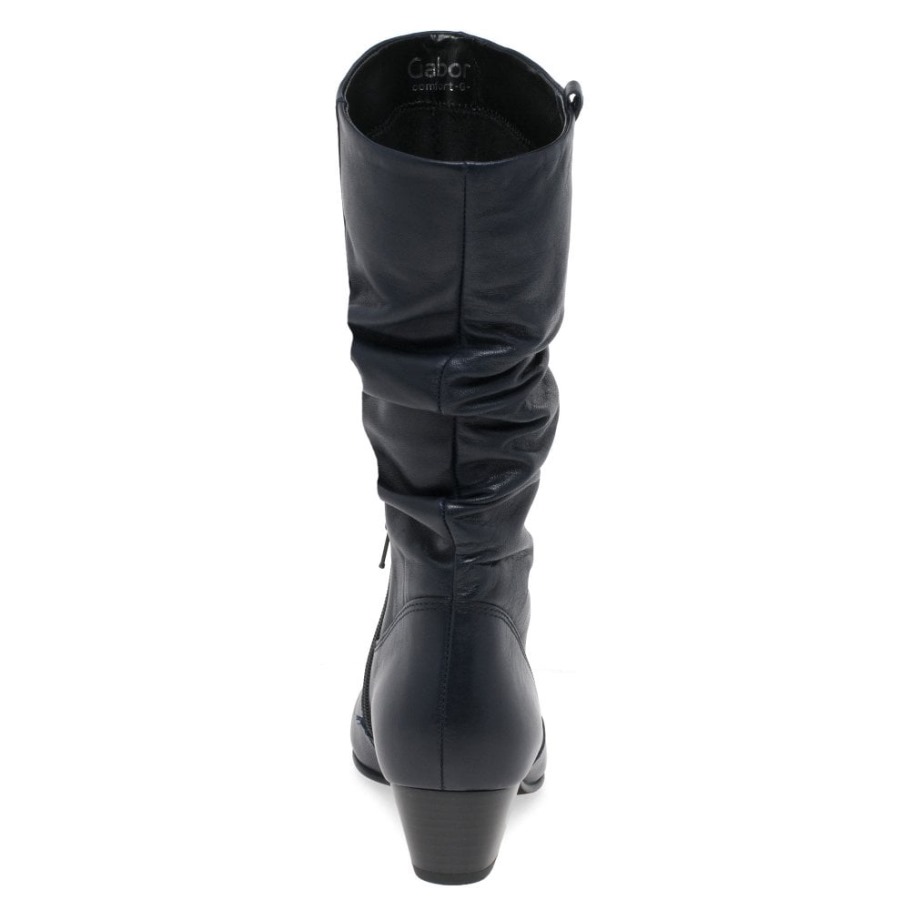 Gabor Suisse Rachel Leather Wide Fitting Boots Midnight