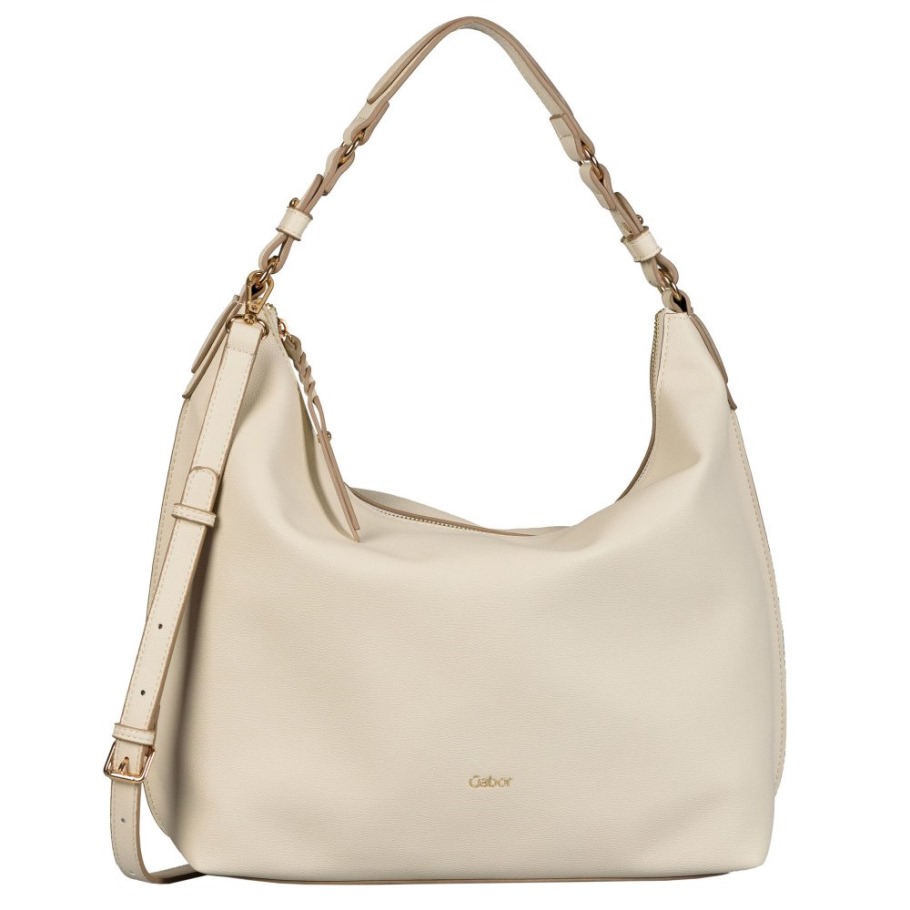 Gabor Suisse Sina Womens Hobo Bag Off White