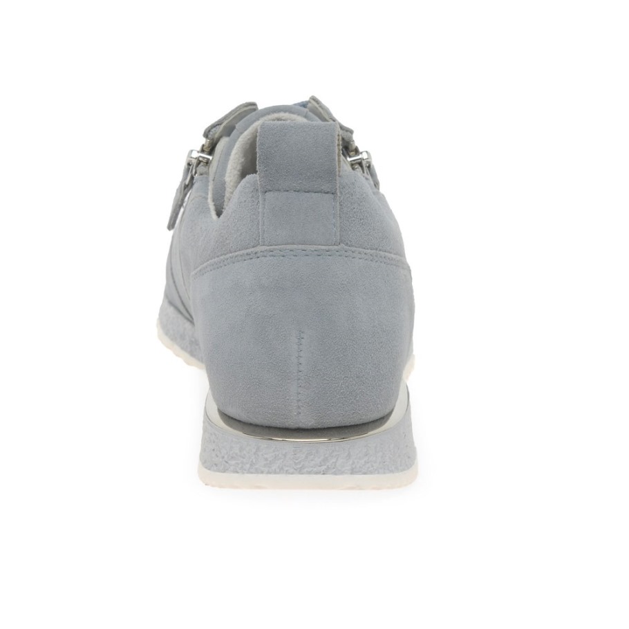 Gabor Suisse Wednesday Ladies Trainers Aquamarine Suede