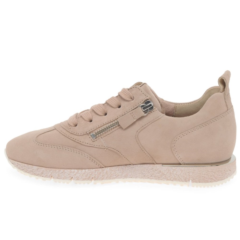 Gabor Wednesday Ladies Trainers Rouge Suede