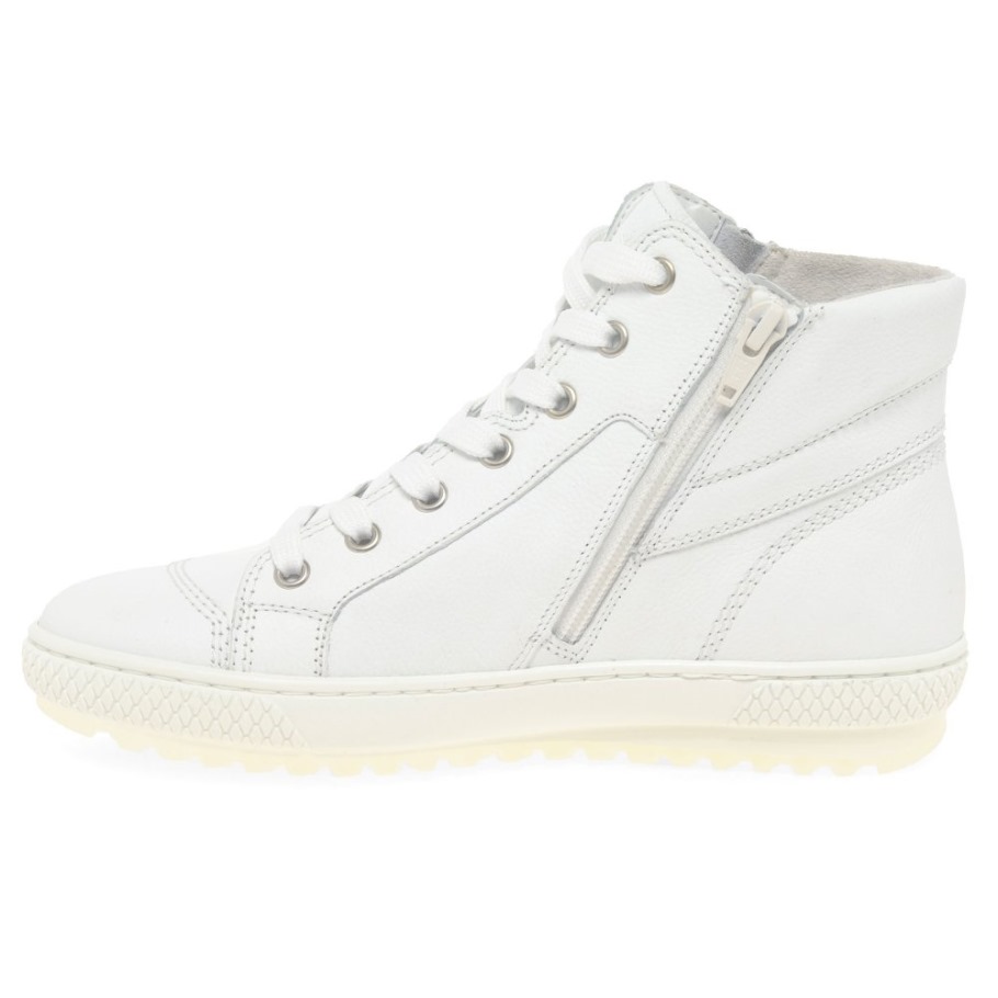 Gabor White Bulner Ladies Casual Ankle Boots