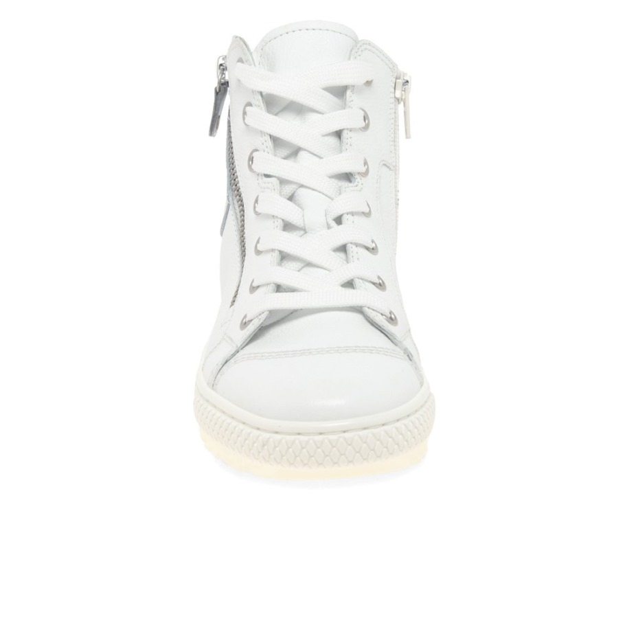 Gabor White Bulner Ladies Casual Ankle Boots