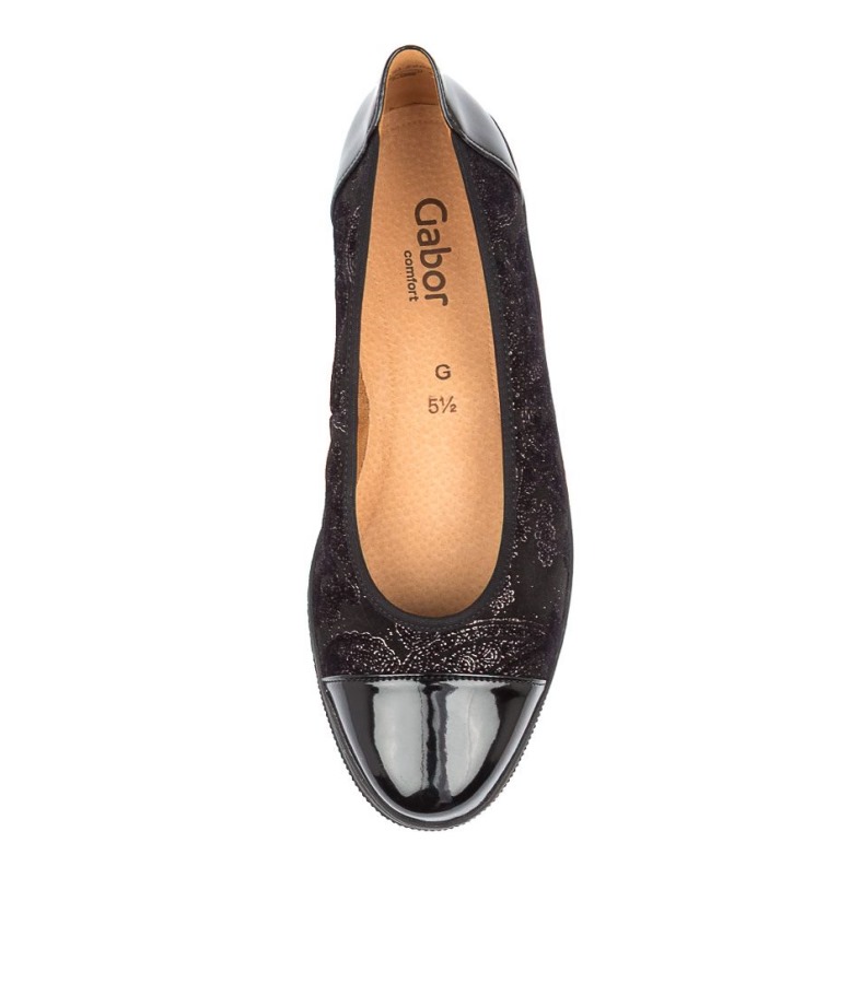 Gabor Yvonne Schwarz Cuir