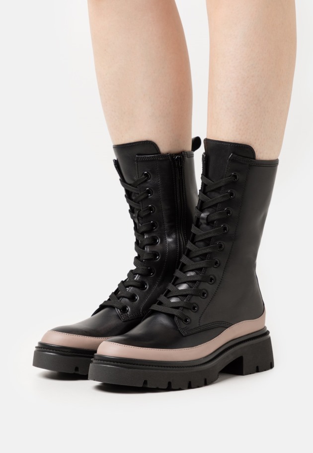 Green Army Gabor Platform Ankle Boots