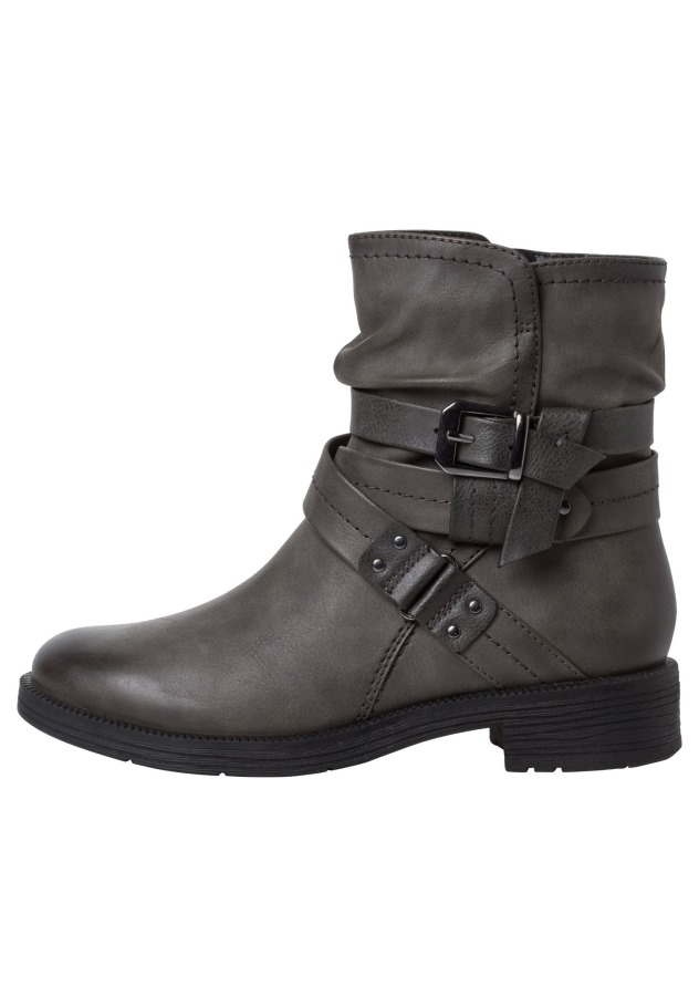 Grey Gabor Cowboy/Biker Ankle Boot