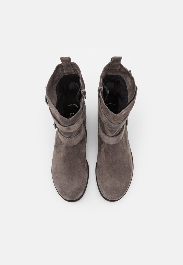 Grey Gabor Cowboy/Biker Ankle Boot