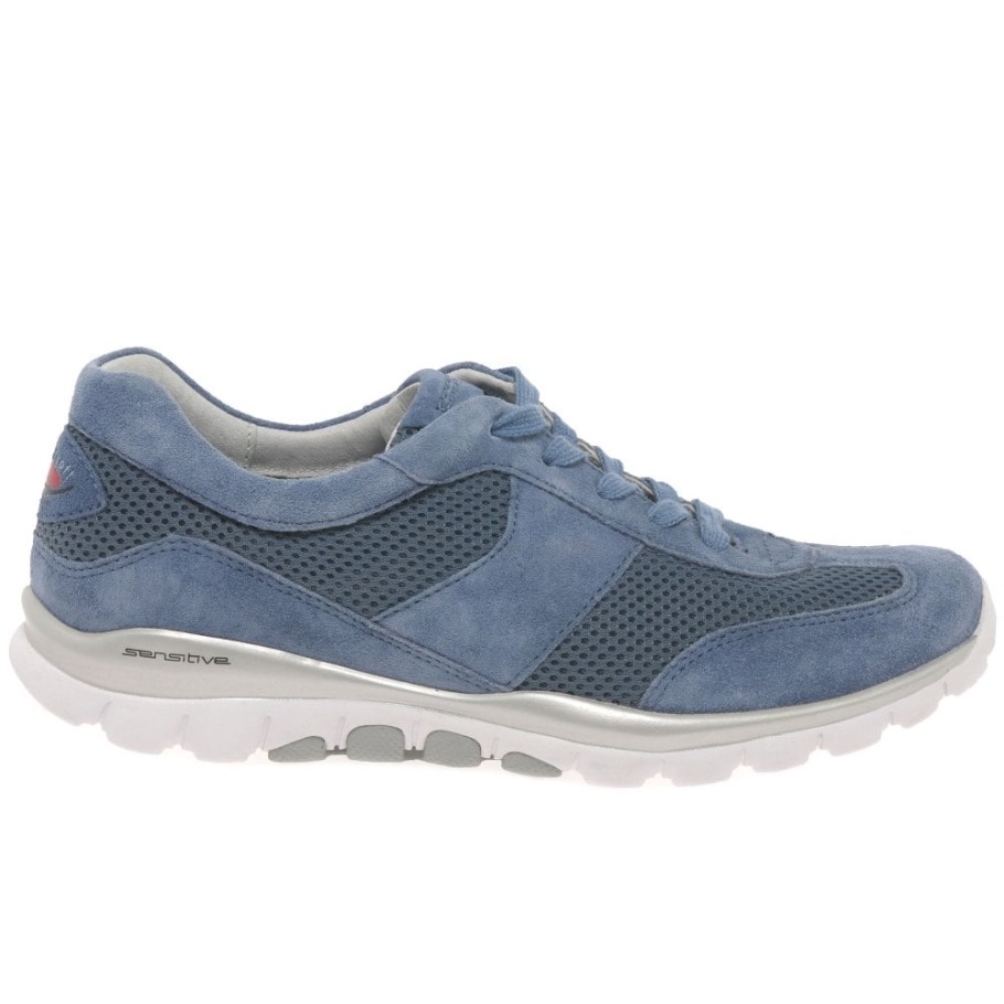 Helen Womens Sports Trainers Nautic Suede/Mesh Gabor