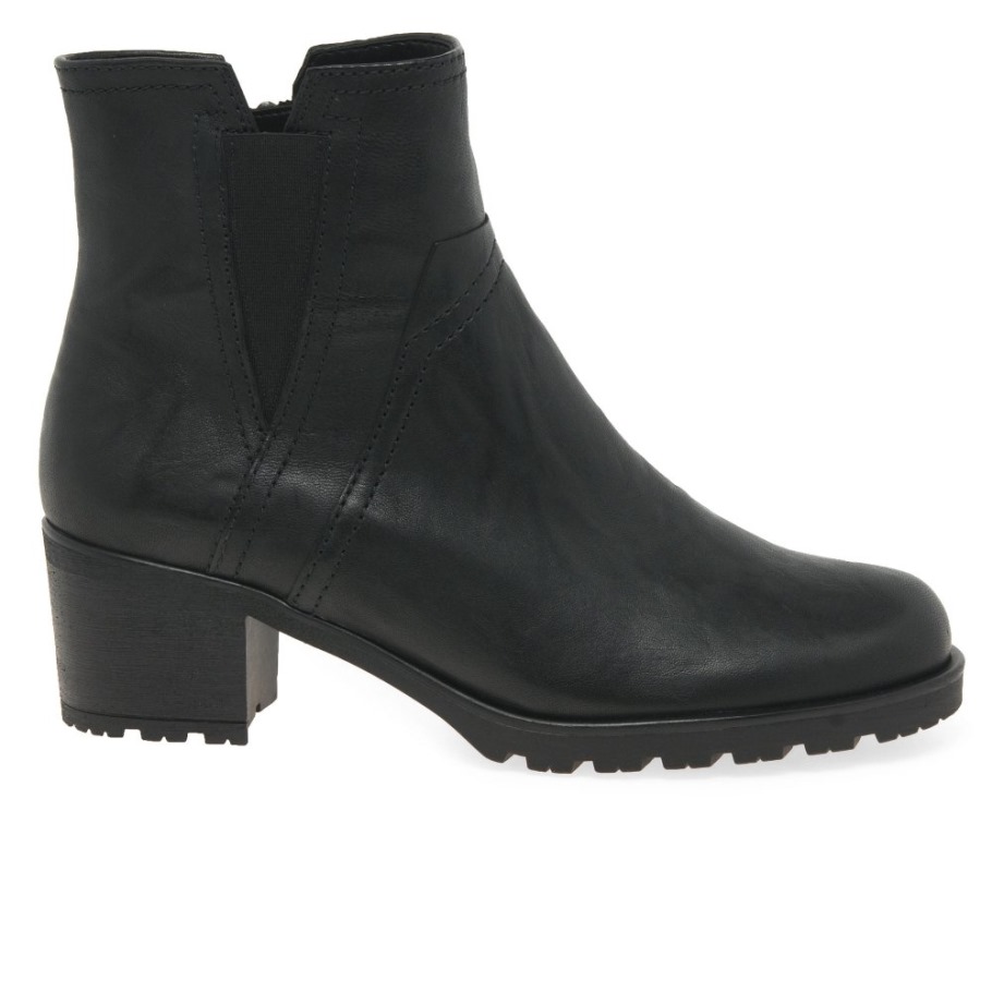 Invitation Ladies Ankle Boots Black Gabor
