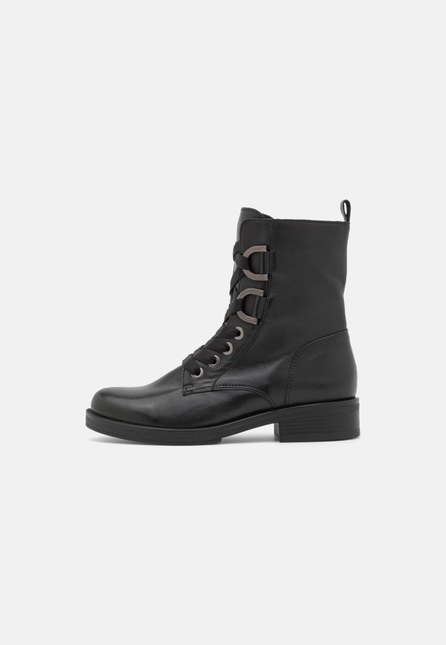 Lace-Up Ankle Boots Black Gabor