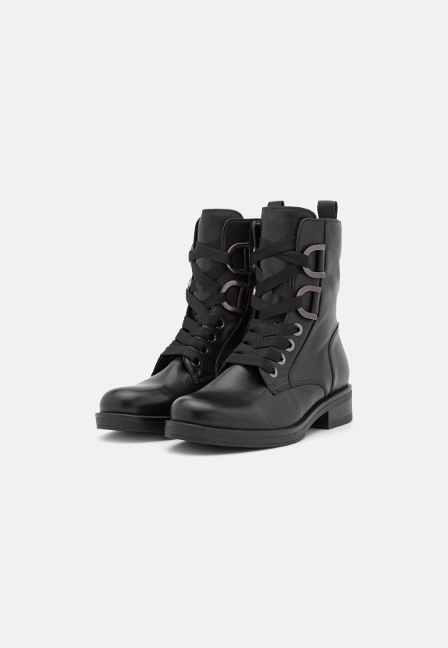 Lace-Up Ankle Boots Black Gabor
