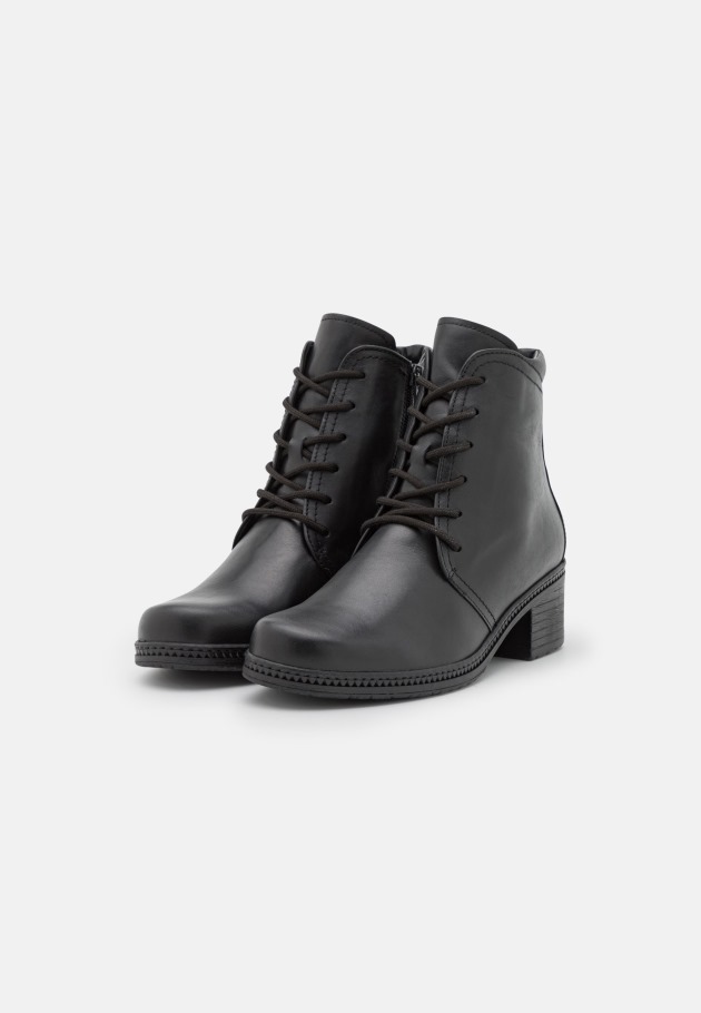 Lace-Up Ankle Boots Black Gabor Women