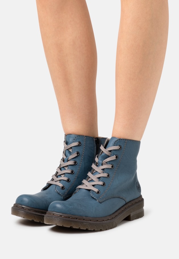 Lace-Up Ankle Boots Blue Gabor