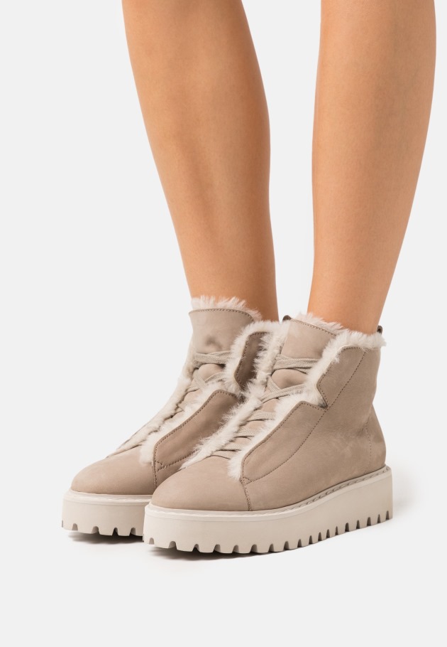 Lace-Up Ankle Boots Gabor Dark Rose