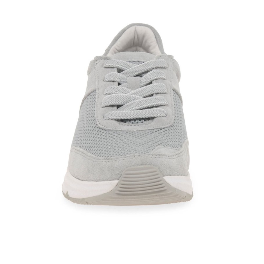 Light Grey Suede Gabor Aloe Ladies Trainers