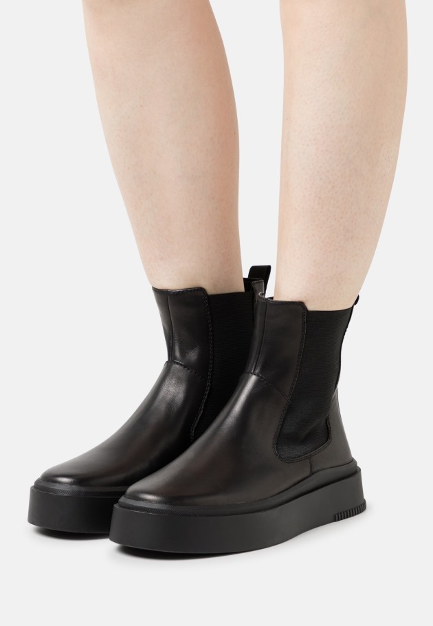 Natural Gabor Platform Ankle Boots