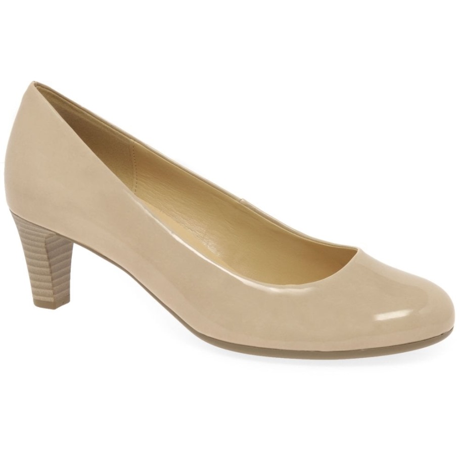 Nesta I I Womens Court Shoes Sand Patent Gabor