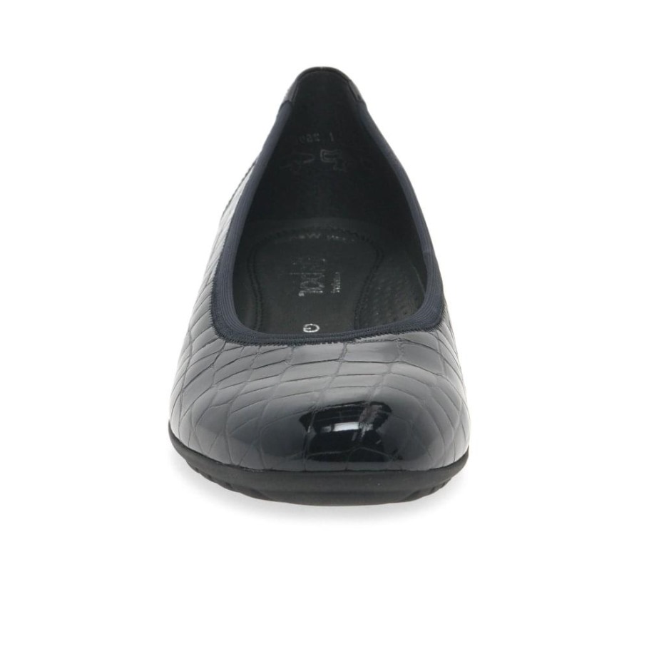 Ocean Croc Patent Gabor Splash Womens Casual Ballet Pumps