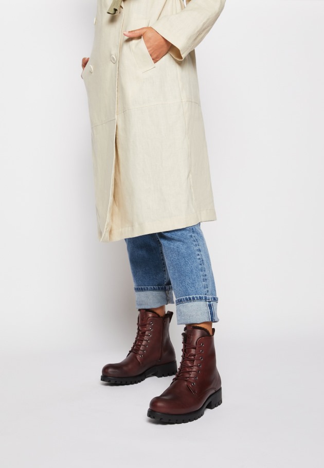 Peanut Lace-Up Ankle Boots Gabor