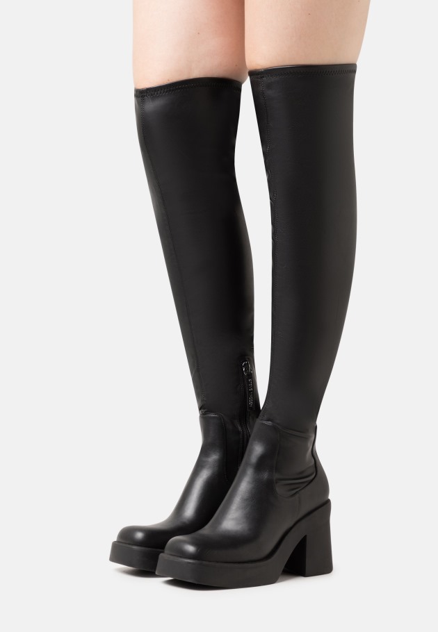 Platform Boots Black/White Gabor