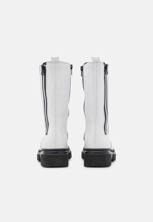 Platform Boots Gabor White/Black