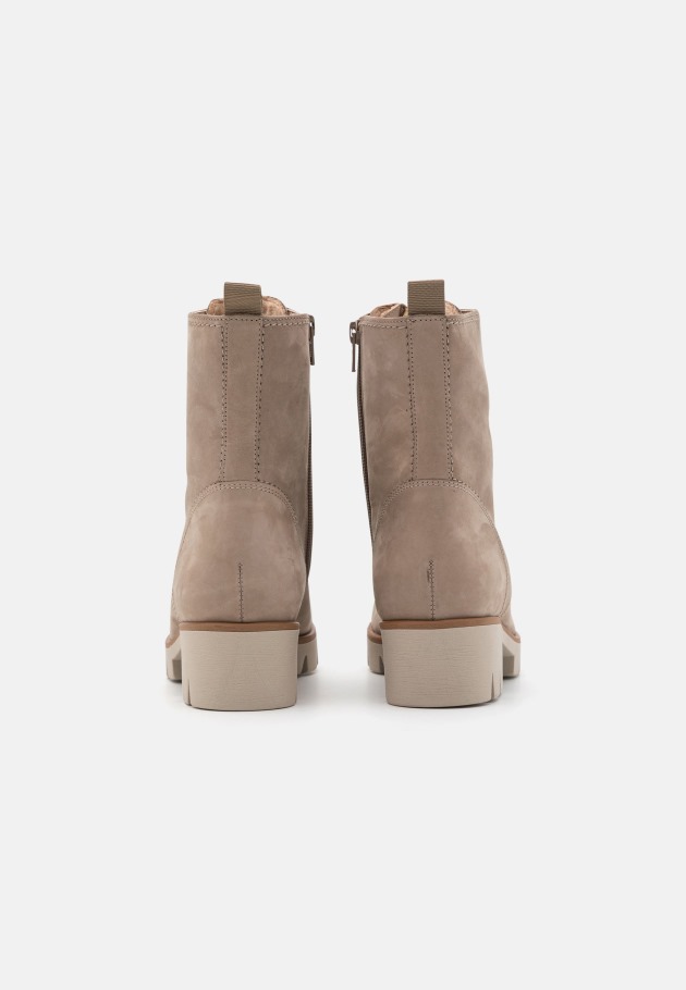 Sand Gabor Platform Ankle Boots