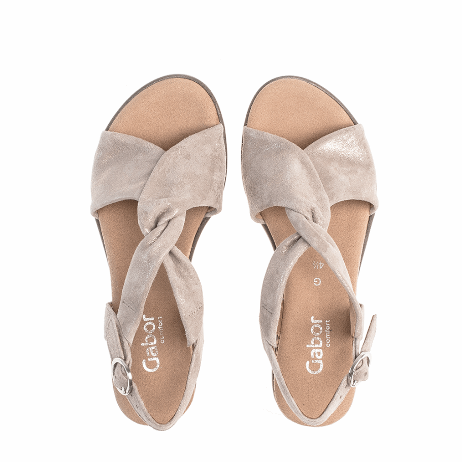 Sandale à Bride Cheville Gabor Beige