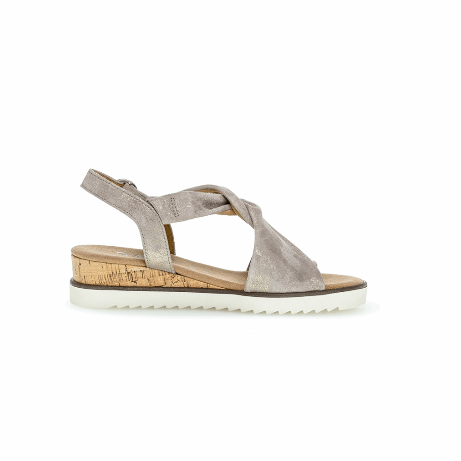 Sandale à Bride Cheville Gabor Beige