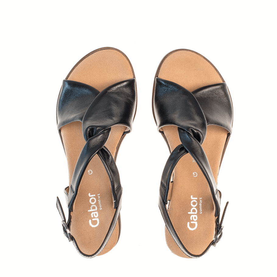 Sandale à Bride De Cheville Gabor Noir