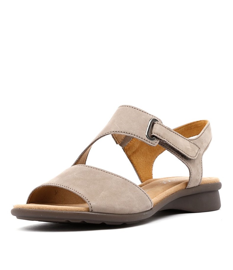 Sandales En Cuir Nubuck Suraya Visone Gabor