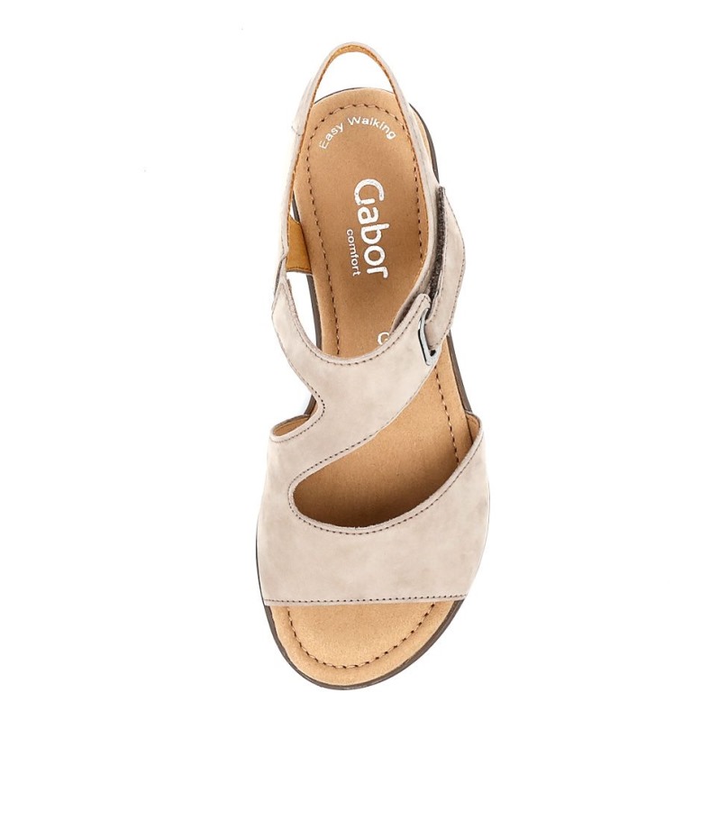 Sandales En Cuir Nubuck Suraya Visone Gabor