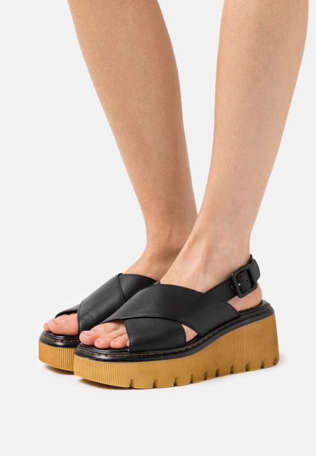 Sandales Gabor Plateforme Lapin/soie/cacahuète