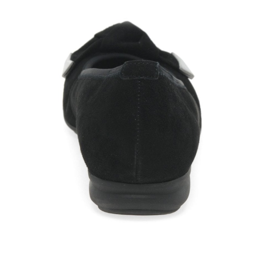 Silent Womens Pumps Gabor Black Suede