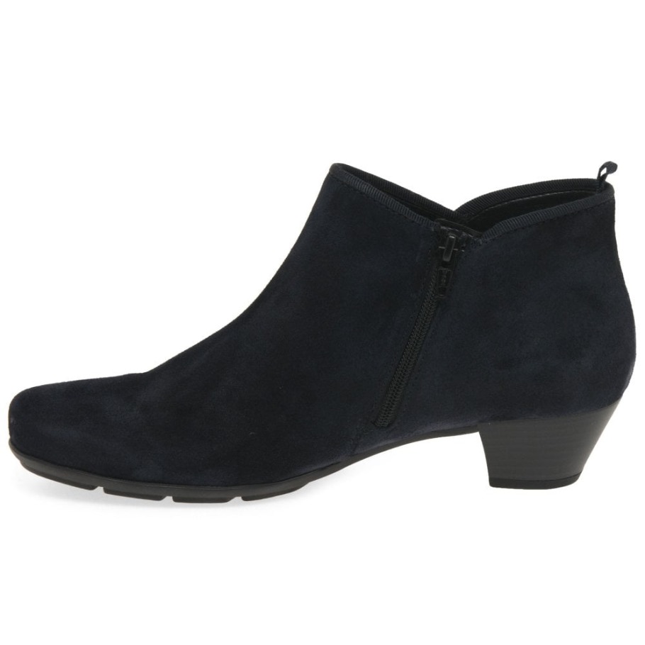 Trudy Womens Ankle Boots Gabor Marine Suede