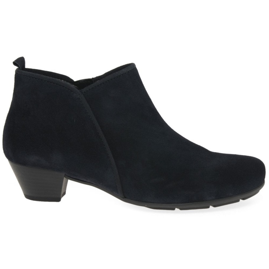 Trudy Womens Ankle Boots Gabor Marine Suede