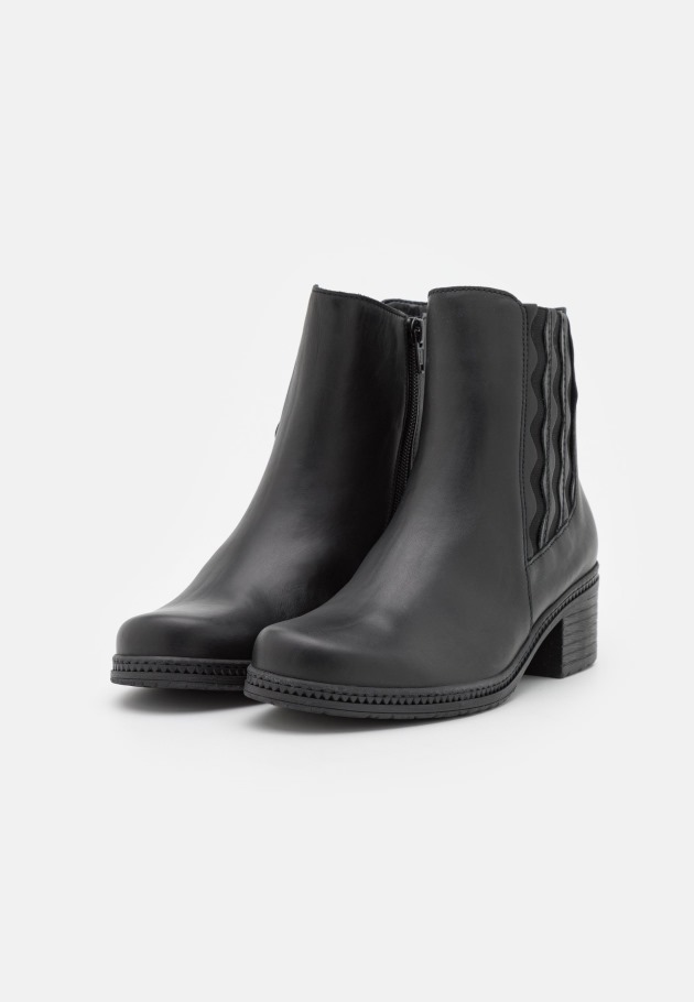 Women Black Gabor Classic Ankle Boots