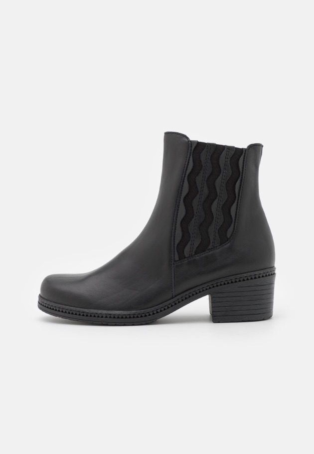Women Black Gabor Classic Ankle Boots