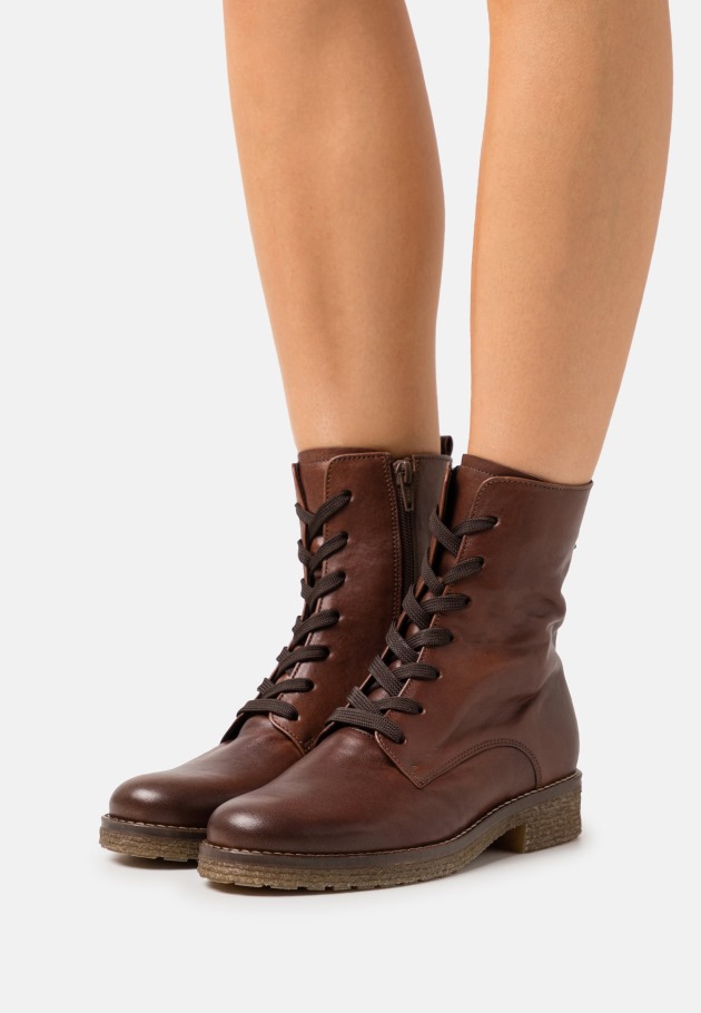 Women Gabor Lace-Up Ankle Boots Black