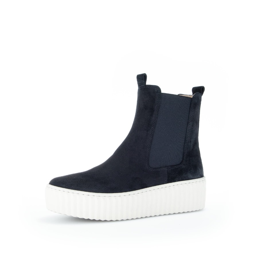 Women Platform Ankle Boots Gabor Black