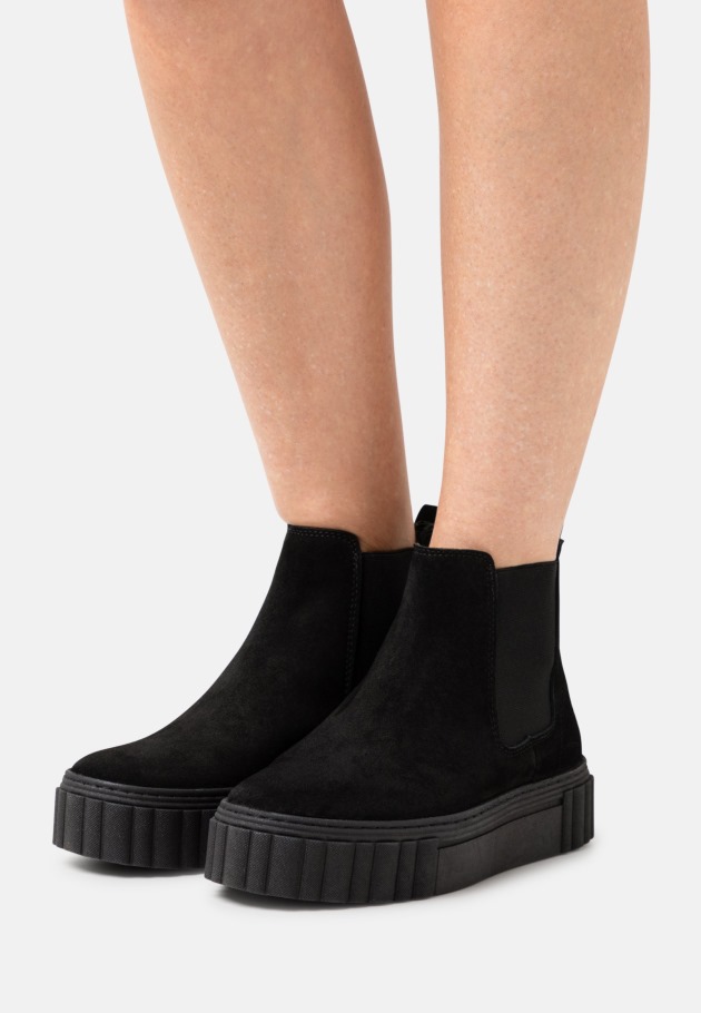 Women Platform Ankle Boots Gabor Black