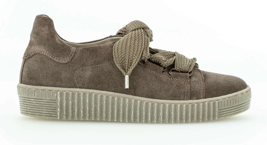 Gabor 33.330-12 - Sneaker Basse Lacet Daim Gris
