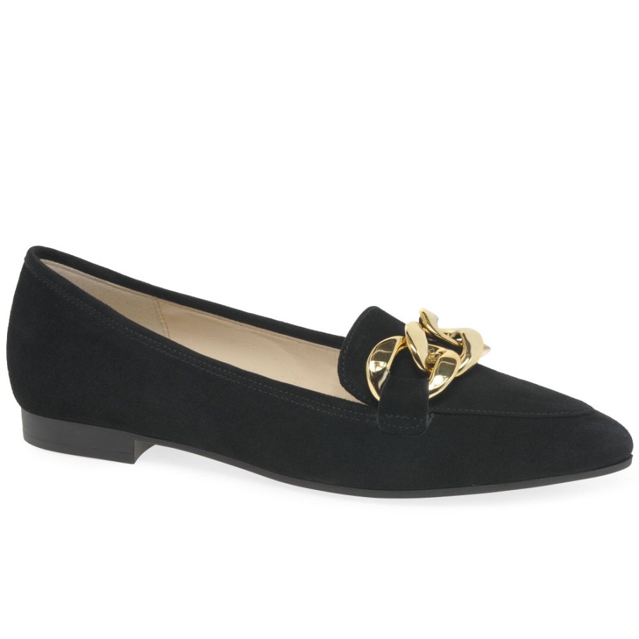 Carol Ladies Shoes Gabor Black Suede
