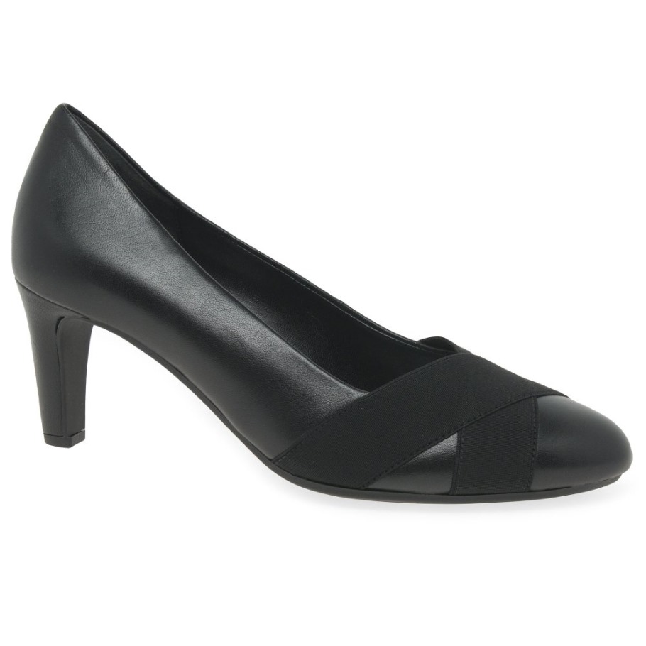 Embassy Ladies Court Shoes Gabor Black
