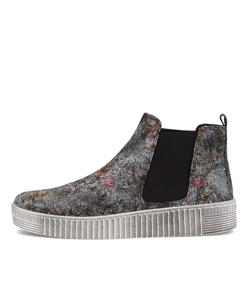 Gabor Angels Bottes Chelsea En Cuir Schwarz