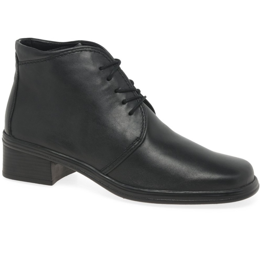 Gabor Black Elaine Womens Ankle Boots