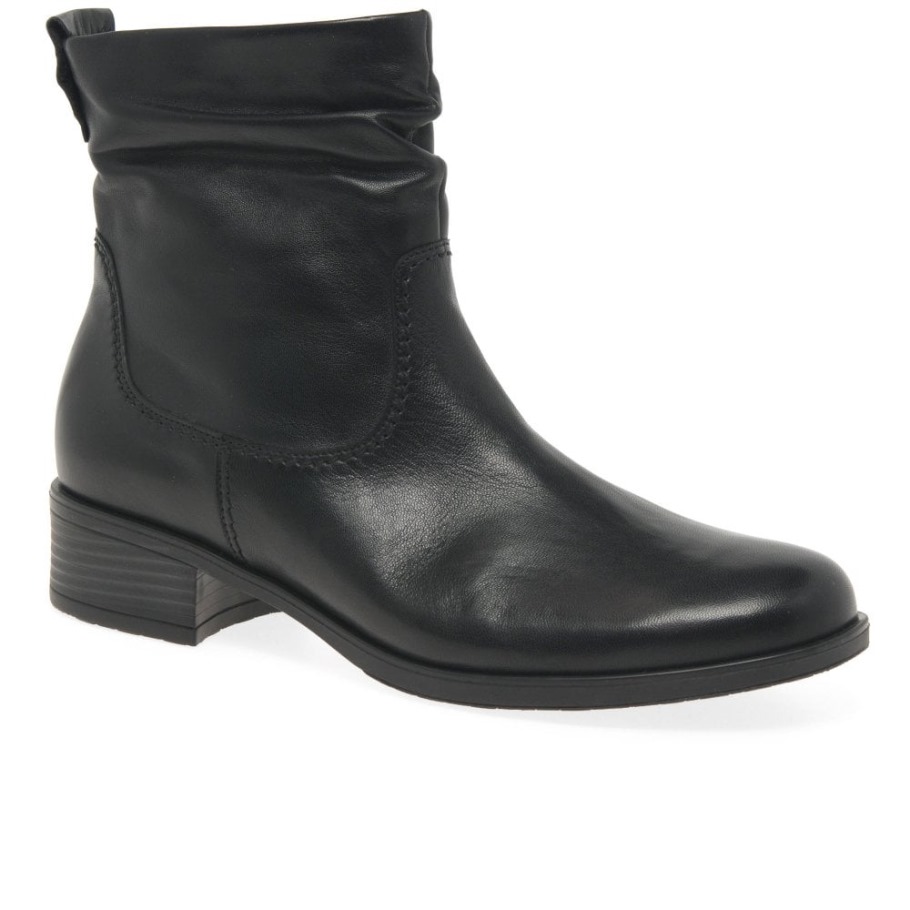 Gabor Suisse Black Mopsy Womens Ankle Boots