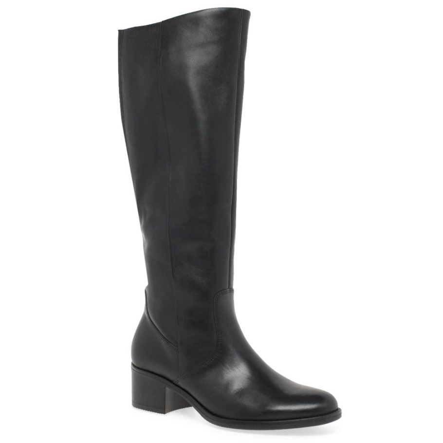 Isla M Womens Long Boots Gabor Suisse Black
