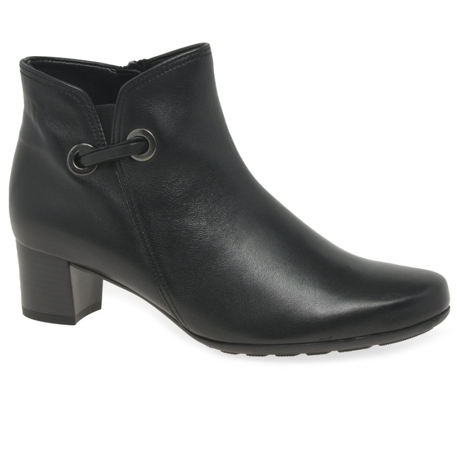 Keegan Ladies Ankle Boots Black Gabor